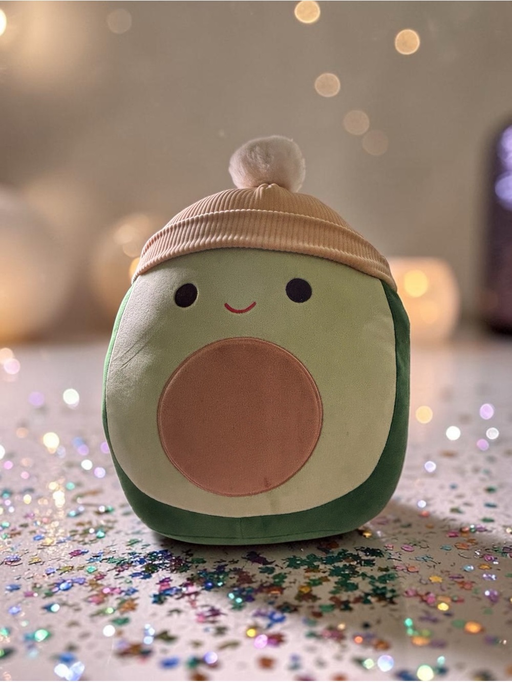 Austin Avocado Squishmallow 12 Inch Winter Beanie Plush Collectible